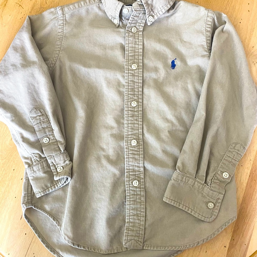 Ralph Lauren Corduroy Long Sleeve Button-Down Size 2T Kids